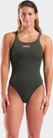 Купальник закритий для жінок Arena TEAM SWIMSUIT SWIM PRO SOLID темно-зелений Жін 38 004760-609