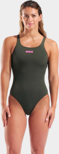 Купальник закритий для жінок Arena TEAM SWIMSUIT SWIM PRO SOLID темно-зелений Жін 38 004760-609