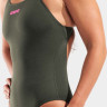 Купальник закритий для жінок Arena TEAM SWIMSUIT SWIM PRO SOLID темно-зелений Жін 38 004760-609