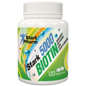 Капсули Stark Biotin 5000 - 120tabs 100-79-0897700-20
