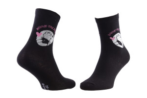 Шкарпетки Disney Winnie L Ourson Winnie The Pooh + Heart 1-pack чорний, сірий Діт 36-41 13896420-1