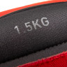 Обважнювачі щиколотки Reebok Flexlock Ankle Weights чорний, червоний 1.5 кг (RAWT-11272) RAWT-11272