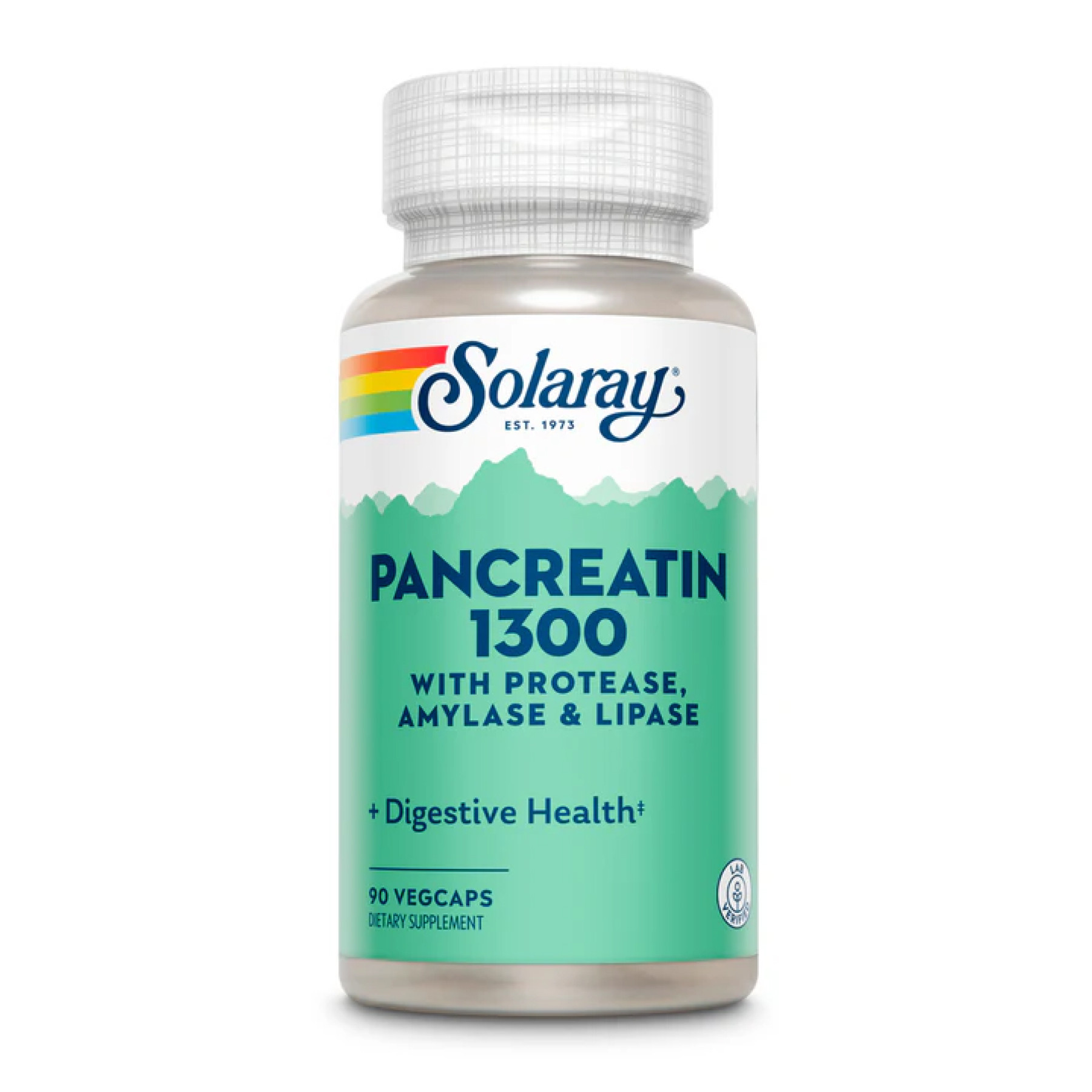 Капсули Solaray Pancreatin 1300 Digestive Enz 1300mg - 90 veg caps 2023-10-3577