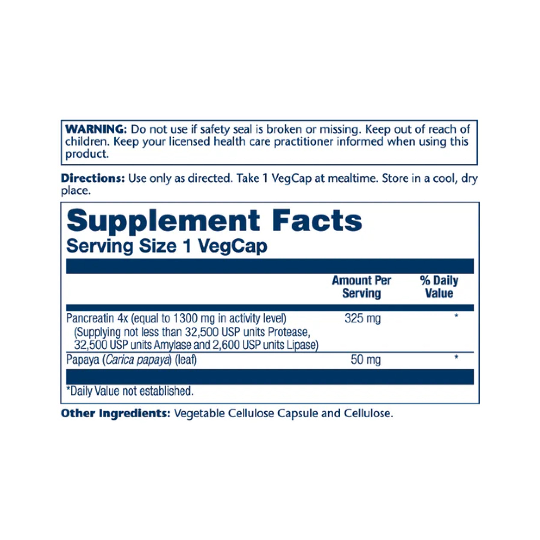 Капсули Solaray Pancreatin 1300 Digestive Enz 1300mg - 90 veg caps 2023-10-3577