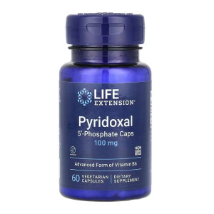 Капсули Life Extension Pyridoxal 5'-Phosphate Caps 100 mg - 60 vcaps 2023-10-5124