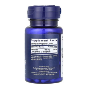 Капсули Life Extension Pyridoxal 5'-Phosphate Caps 100 mg - 60 vcaps 2023-10-5124