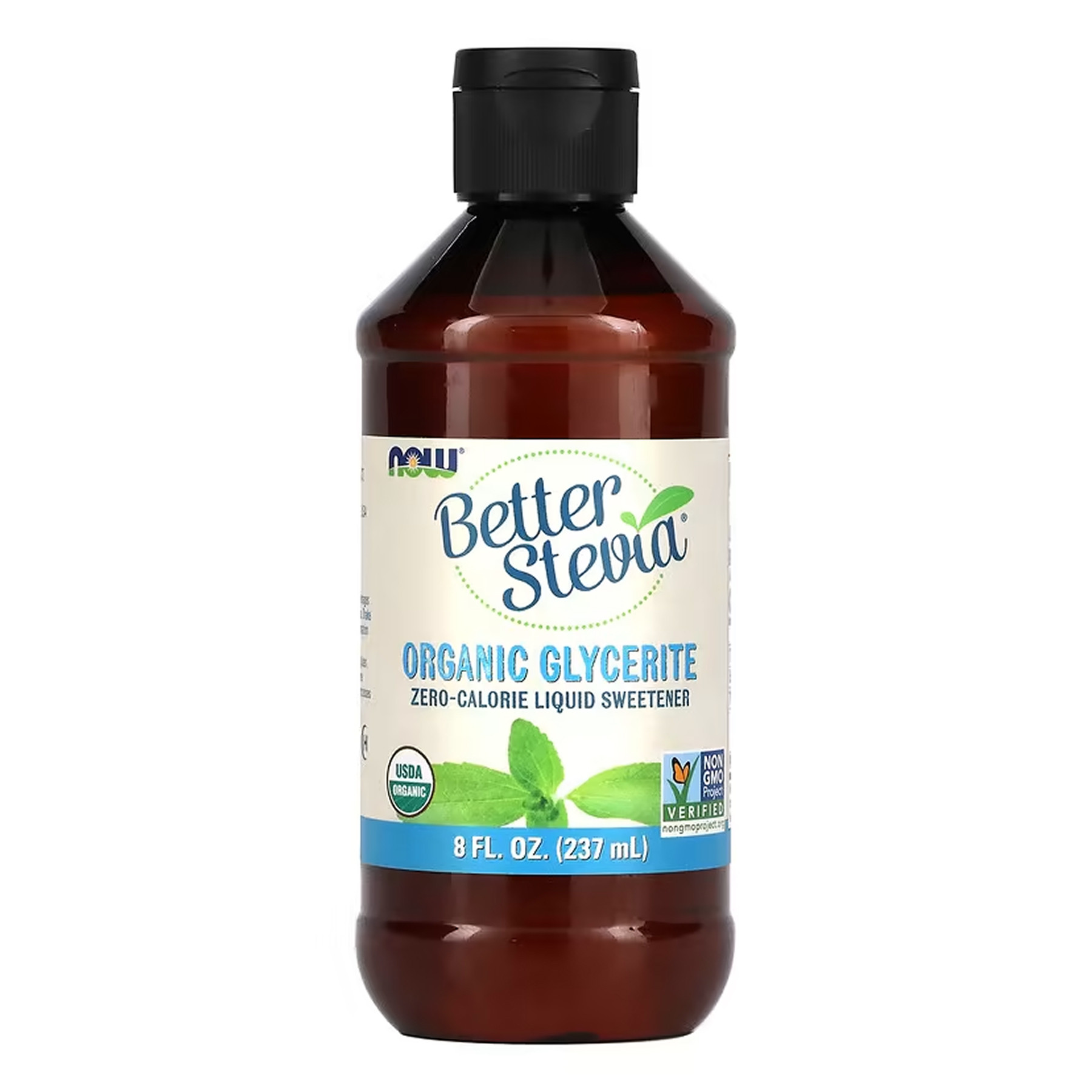 Рідина Now Foods BetterStevia® Liquid, Organic Glycerite - 237ml (Затерта дата) 2023-10-6009