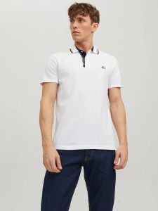 Поло JCOLOGAN POLO SS SS23 SN 12229382-White Jack&Jones L Білий 12229382-WHITE