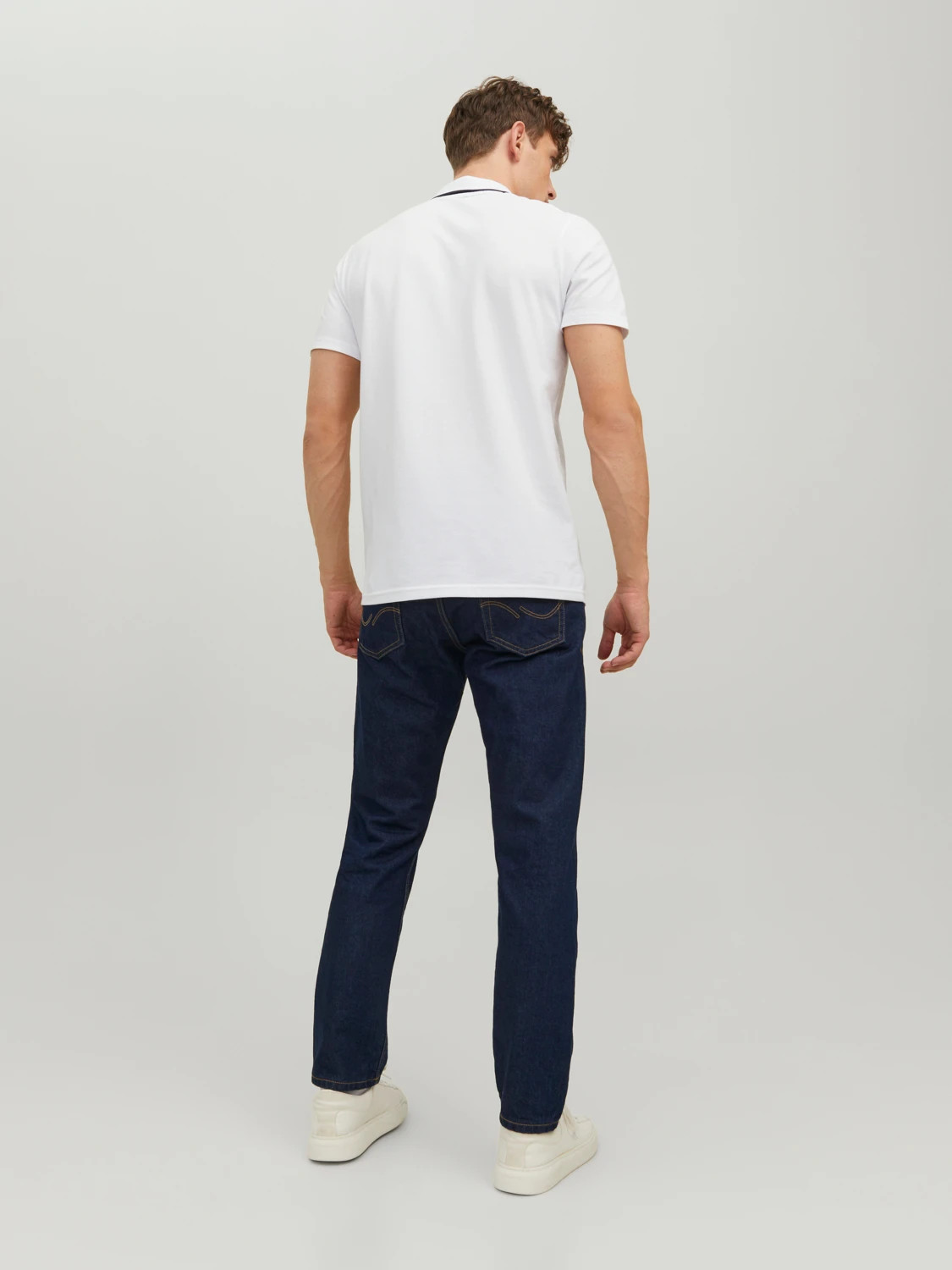 Поло JCOLOGAN POLO SS SS23 SN 12229382-White Jack&Jones L Білий 12229382-White