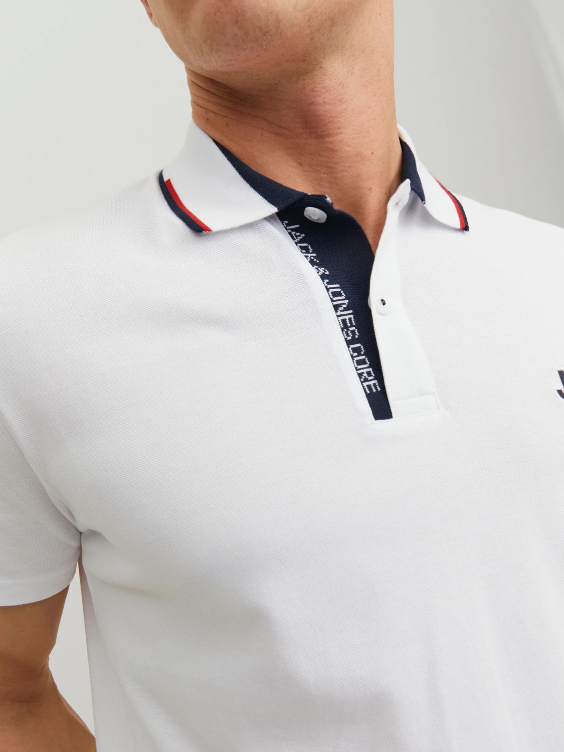 Поло JCOLOGAN POLO SS SS23 SN 12229382-White Jack&Jones L Білий 12229382-White
