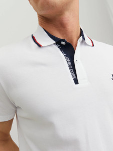 Поло JCOLOGAN POLO SS SS23 SN 12229382-White Jack&Jones L Білий 12229382-WHITE
