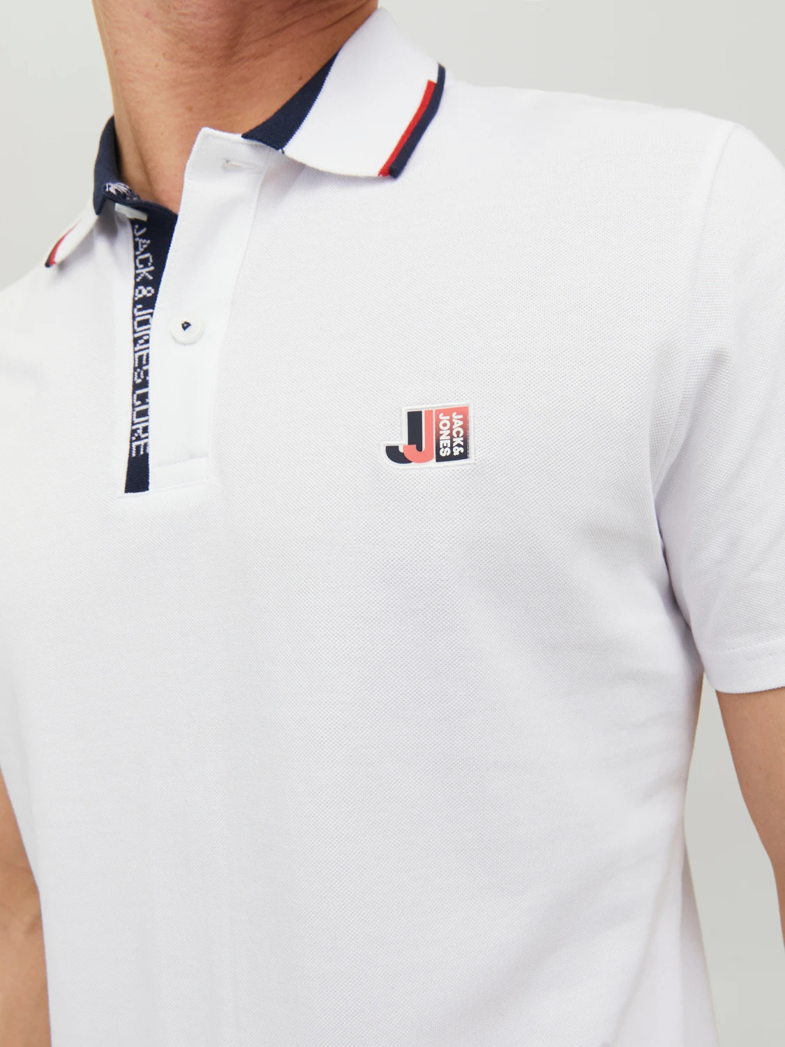Поло JCOLOGAN POLO SS SS23 SN 12229382-White Jack&Jones L Білий 12229382-White