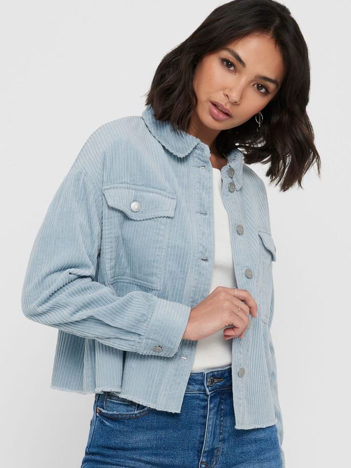 Куртка ONLMARINA-ENY LIFE L/S CORD JACKET PNT 15222456 Slate ONLY M Блакитний 15222456Slate