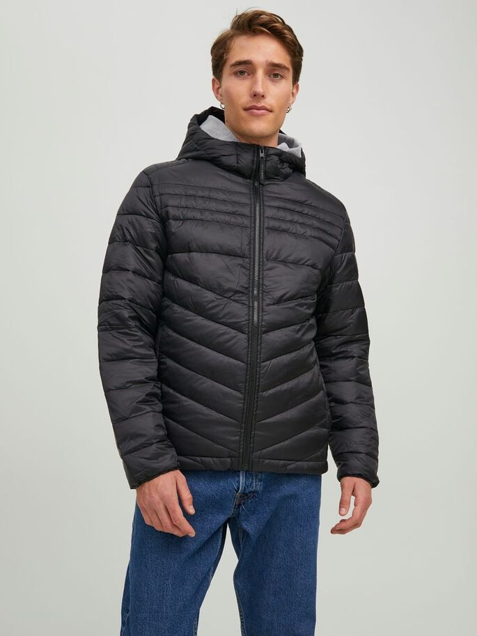 Куртка JJEHERO PUFFER HOOD NOOS 12211785-Black Jack&Jones M Чорний 12211785-Black
