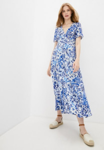 Сукня ONLENOLA S/S MIDI DRESS WVN 15230958 Dazzling Blue-CRUISE FLORAL ONLY M Блакитний 15230958DAZZLINGBLUE-CRUI