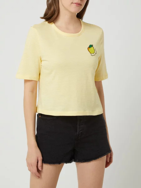 Футболка ONLFRUITY LIFE S/S STRIPE TOP BOX JRS 15231612 Sunshine - BRIGHT WHITE + LEMON ONLY L Жовти 15231612Sunshine-BRIGHT W