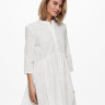 Сукня ONLCHICAGO 3/4 SL LIFE DNM DRESS 15228116 Cloud Dancer ONLY M Білий 15228116CLOUDDANCER