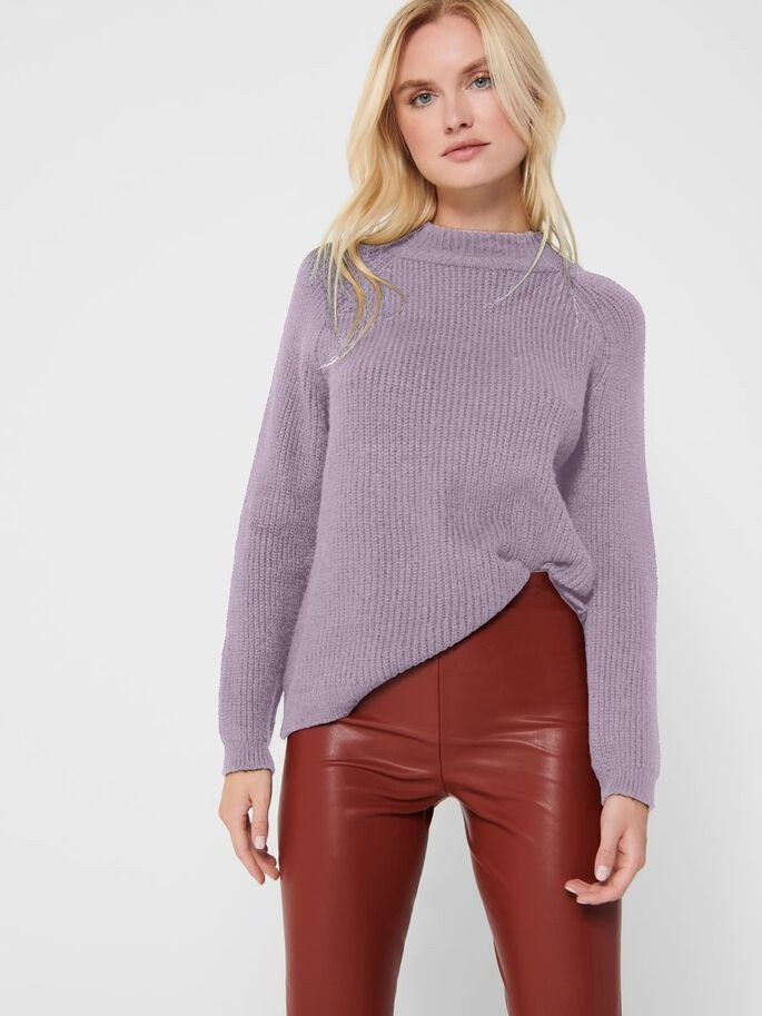 Пуловер ONLJADE L/S PULLOVER KNT NOOS 15179813-Orchid Petal ONLY L Бузковий 15179813-Orchid Petal-Det
