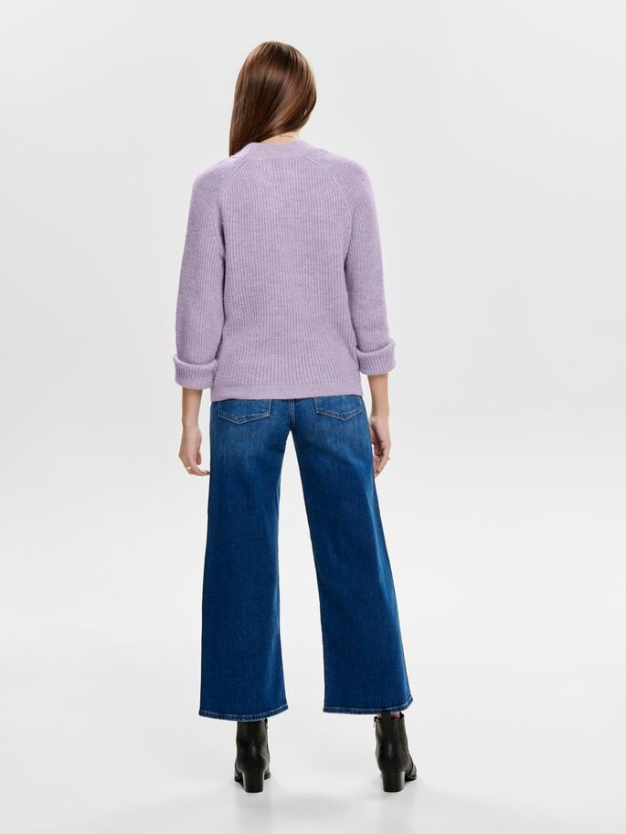 Пуловер ONLJADE L/S PULLOVER KNT NOOS 15179813-Orchid Petal ONLY L Бузковий 15179813-Orchid Petal-Det