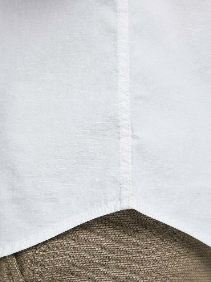 Сорочка JJCLINT SHIRT S/S SLIM FIT 12163646 White Jack&Jones L Білий 12163646White