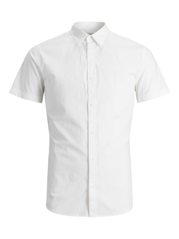 Сорочка JJCLINT SHIRT S/S SLIM FIT 12163646 White Jack&Jones L Білий 12163646White
