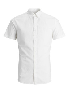 Сорочка JJCLINT SHIRT S/S SLIM FIT 12163646 White Jack&Jones L Білий 12163646WHITE