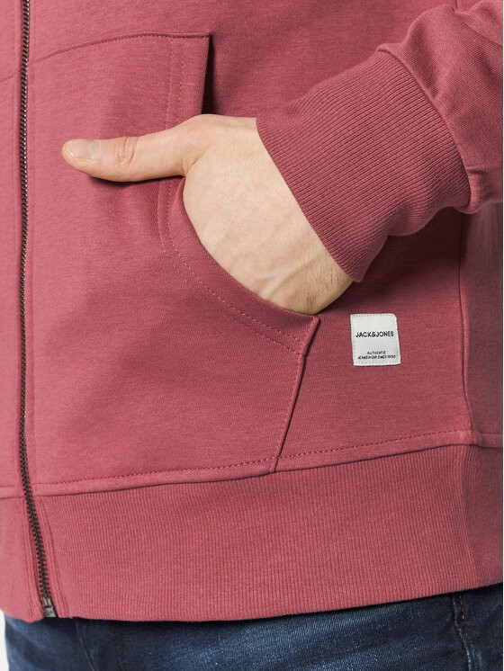 Толстовка JJEBASIC SWEAT ZIP HOOD NOOS 12181901-Hawthorn Rose-Fit:REG Jack&Jones XXL Розовий 12181901-Hawthorn Rose-Fi