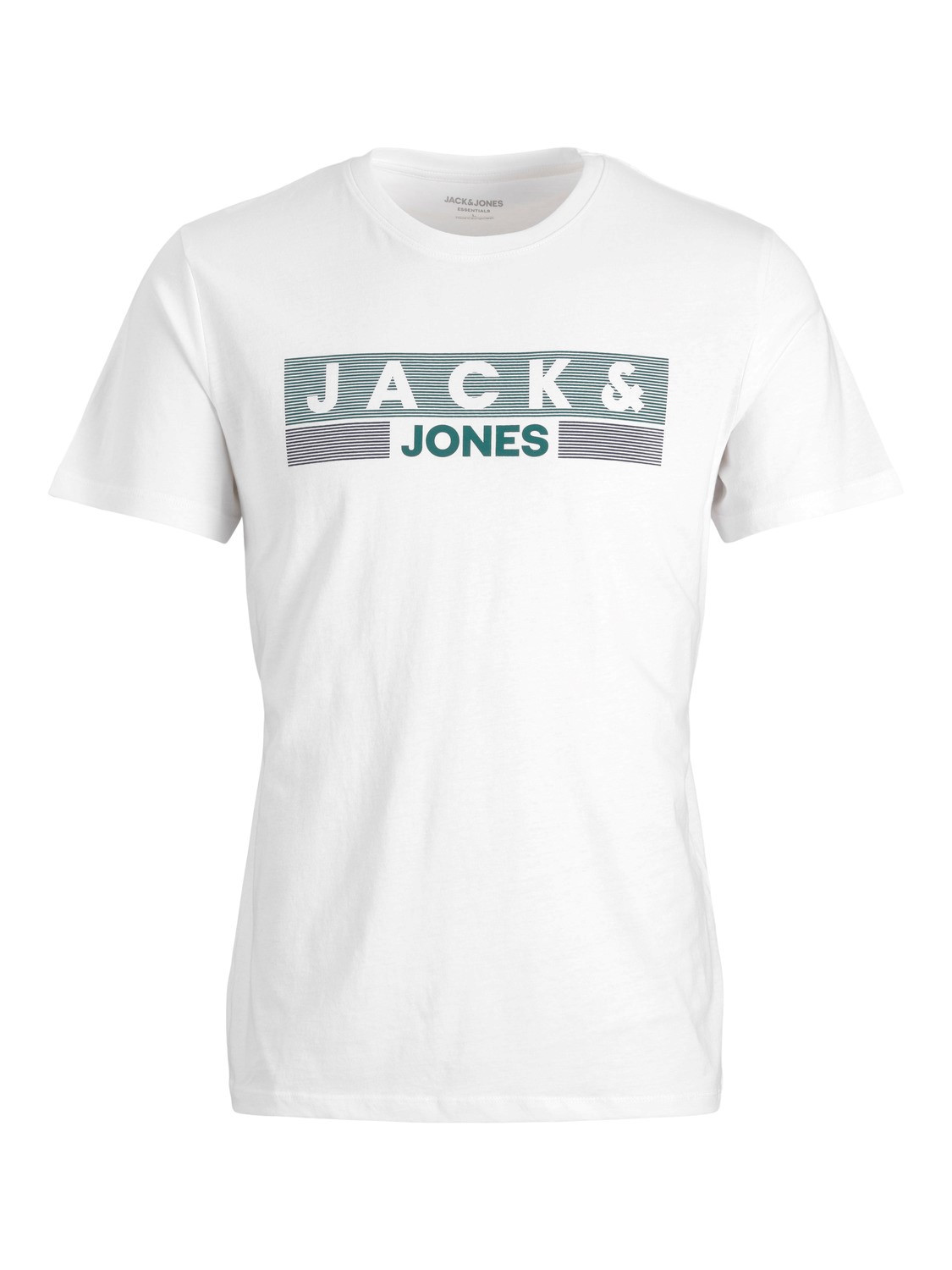 Футболка JJECORP LOGO TEE SS O-NECK NOOS 12151955-Bright White-Detail:Play 4 Jack&Jones L Білий 12151955-BRIGHT WHITE-DET