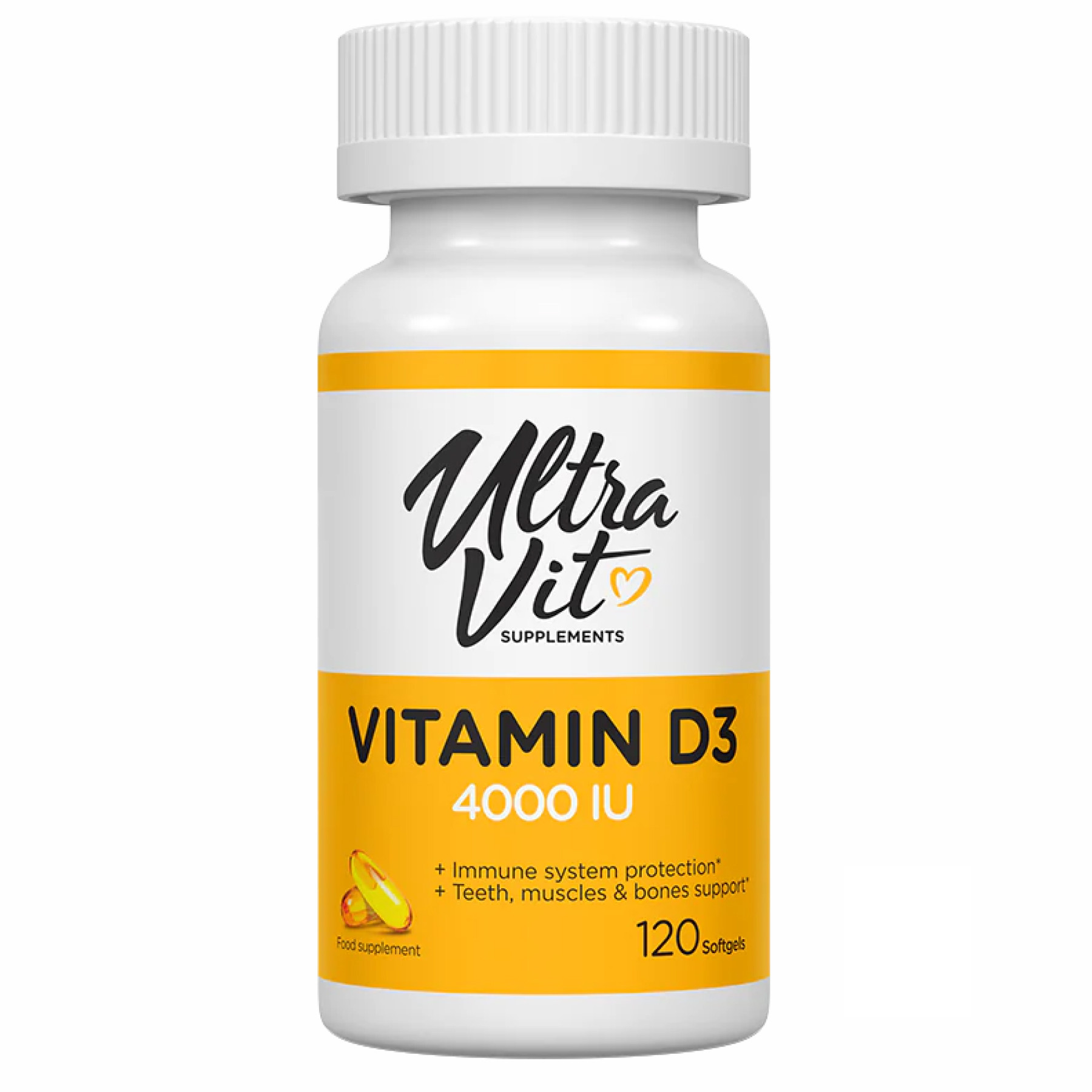 Софт гелеві капсули Vitamin D3 4000IU - 120 softgels 2022-10-0307