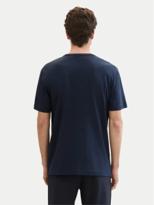 Футболка T-Shirt mit Logo Print 1041871ХХ10302 Tom Tailor L Темно-синій 1041871ХХ10302