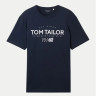 Футболка T-Shirt mit Logo Print 1041871ХХ10302 Tom Tailor L Темно-синій 1041871ХХ10302