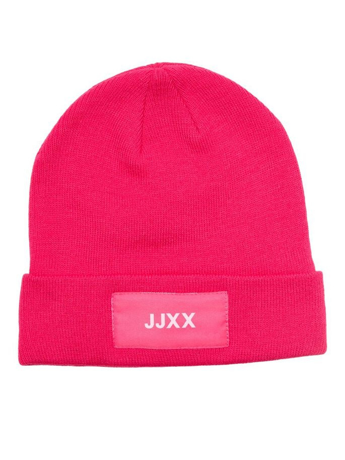Шапка JXBASIC LOGO BEANIE SN 12205033-Bright Rose JJXX ONE SIZE Малиновий 12205033-Bright Rose