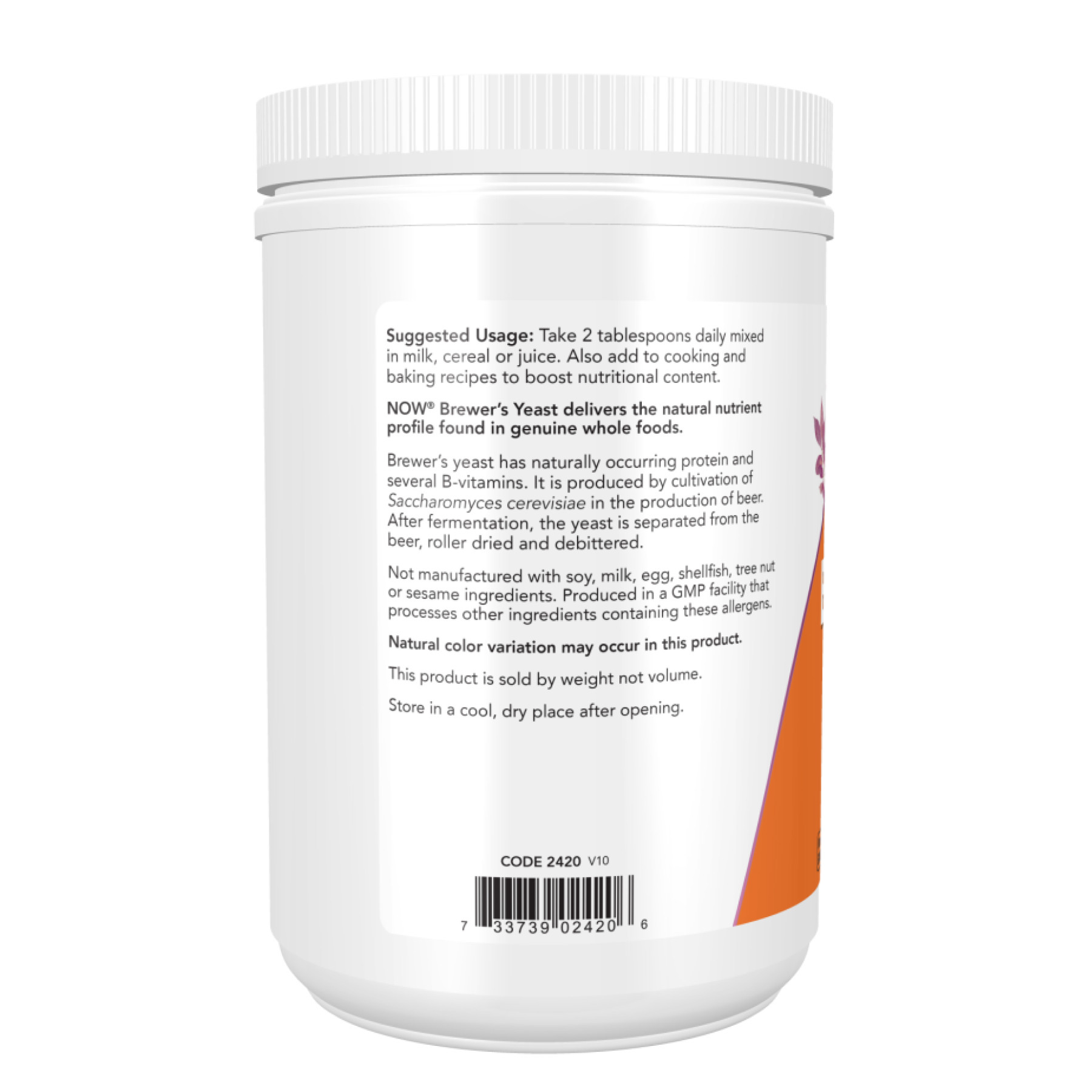 Батончик Brewer's Yeast Powder - 454g 2022-10-2592