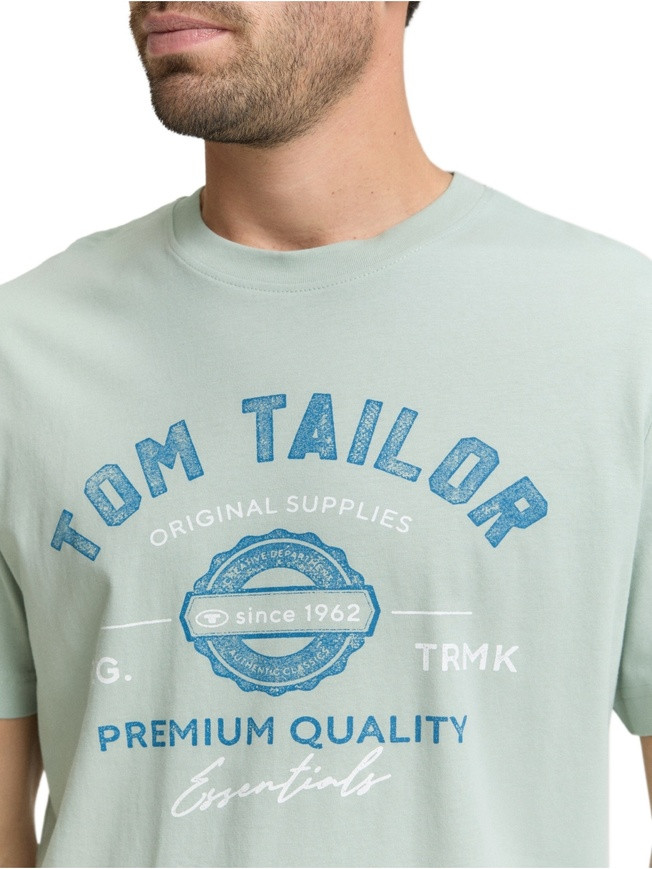 Футболка LOGO TEE MEN'S T-SHIRT 1037735-12792 Tom Tailor S Блакитний 1037735-12792
