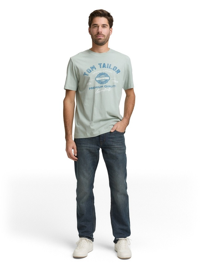 Футболка LOGO TEE MEN'S T-SHIRT 1037735-12792 Tom Tailor S Блакитний 1037735-12792