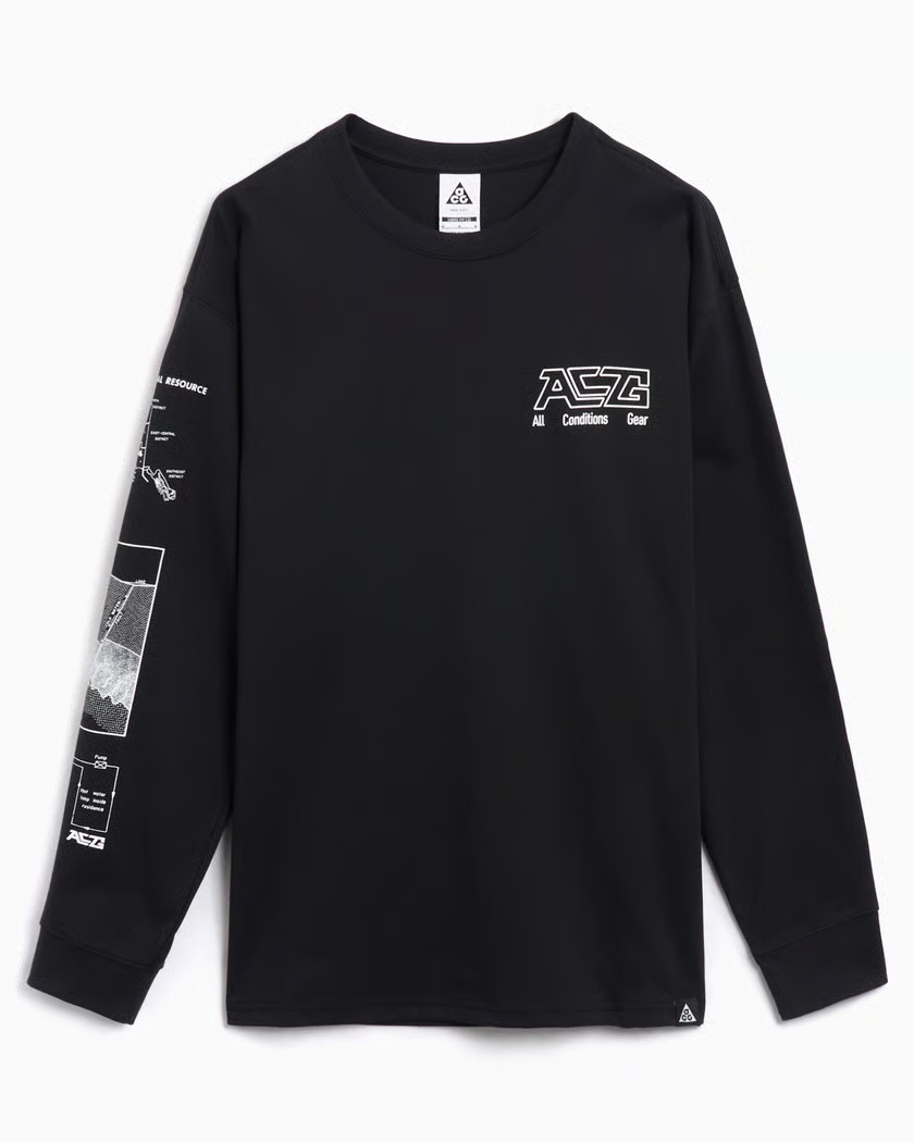 Лонгслів Nike ACG (чорний) FZ6704-010