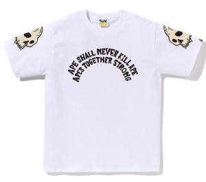 Футболка Bape Souvenir Skull Black tee 1K80110052
