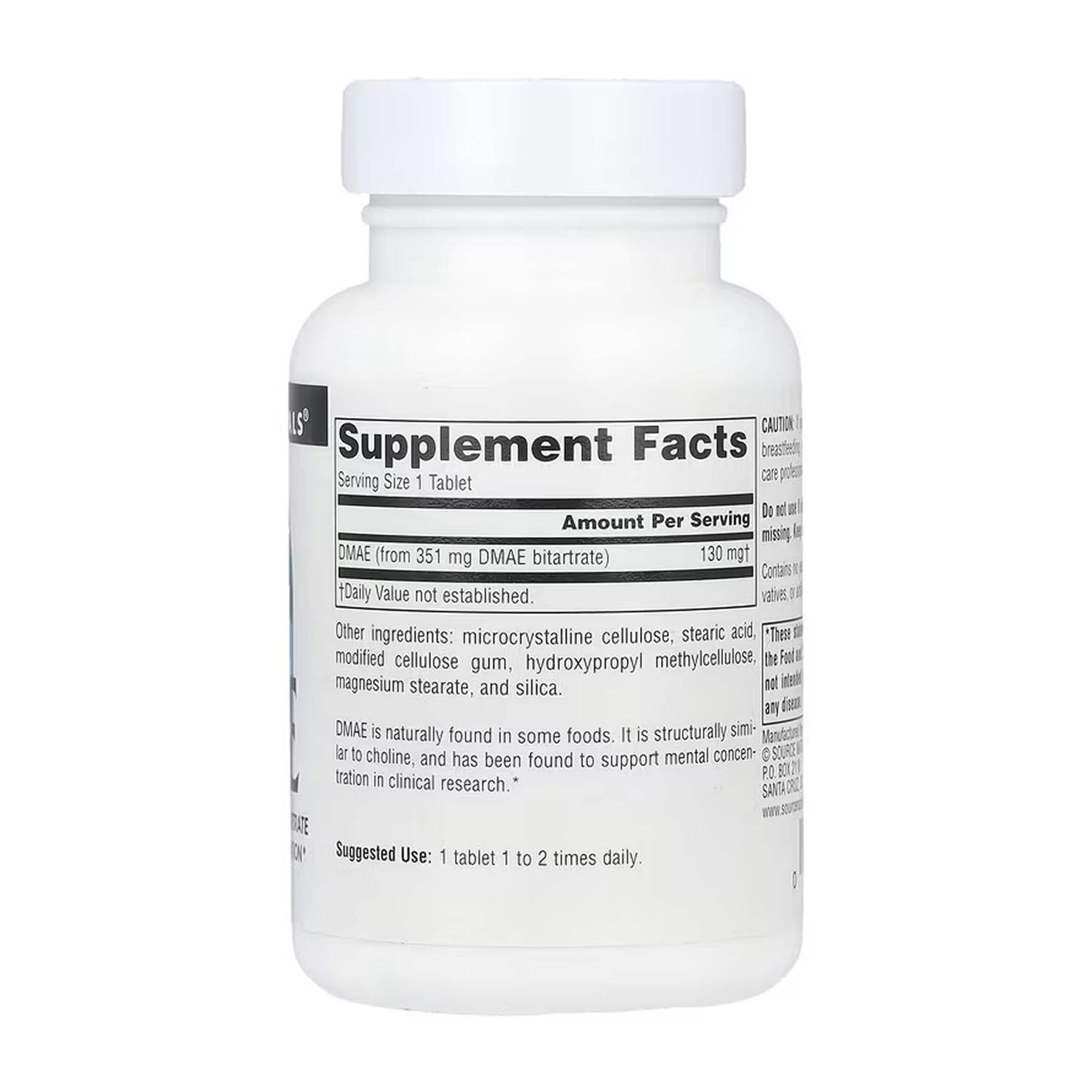 Таблетки Source Naturals DMAE 351 mg - 100 tabs 2023-10-6474