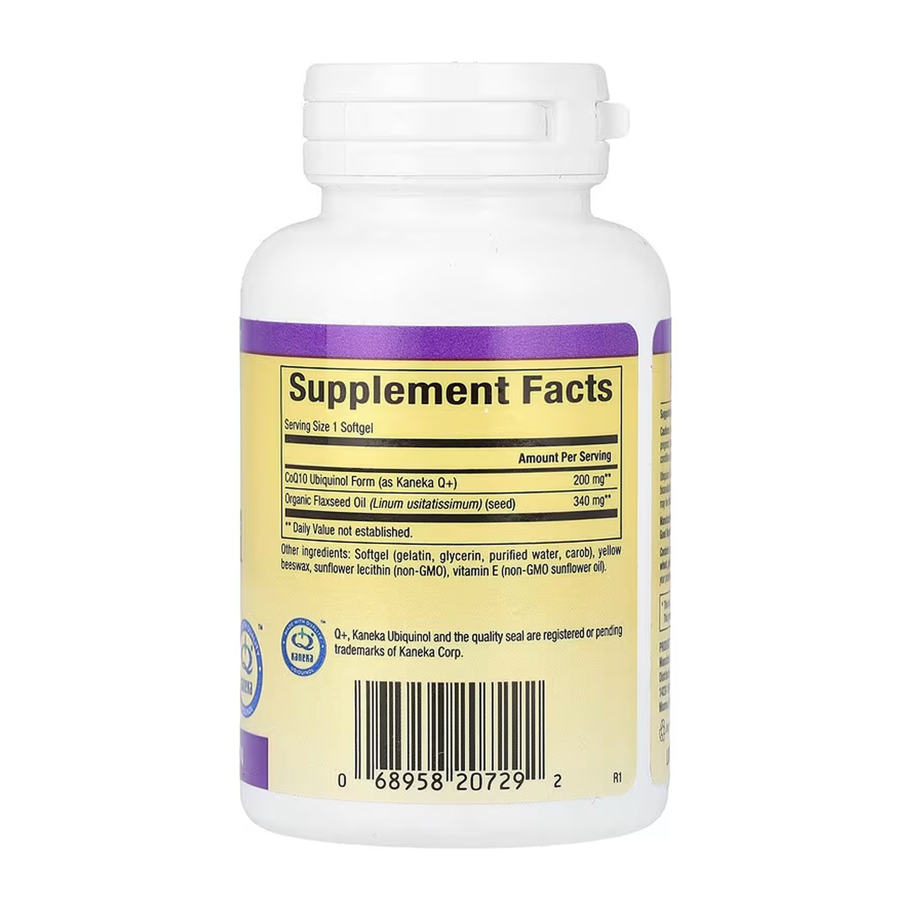 Софт гелеві капсули Natural Factors Ubiquinol CoQ10 200mg - 30 softgels 2023-10-5754