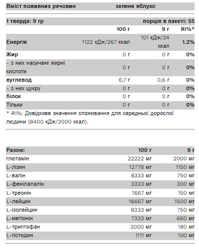 Порошок EAA - 500g Mango 2022-09-1114