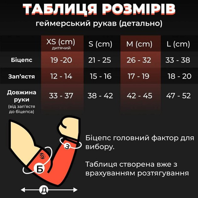 Рукав компресійний 2шт CC08BL