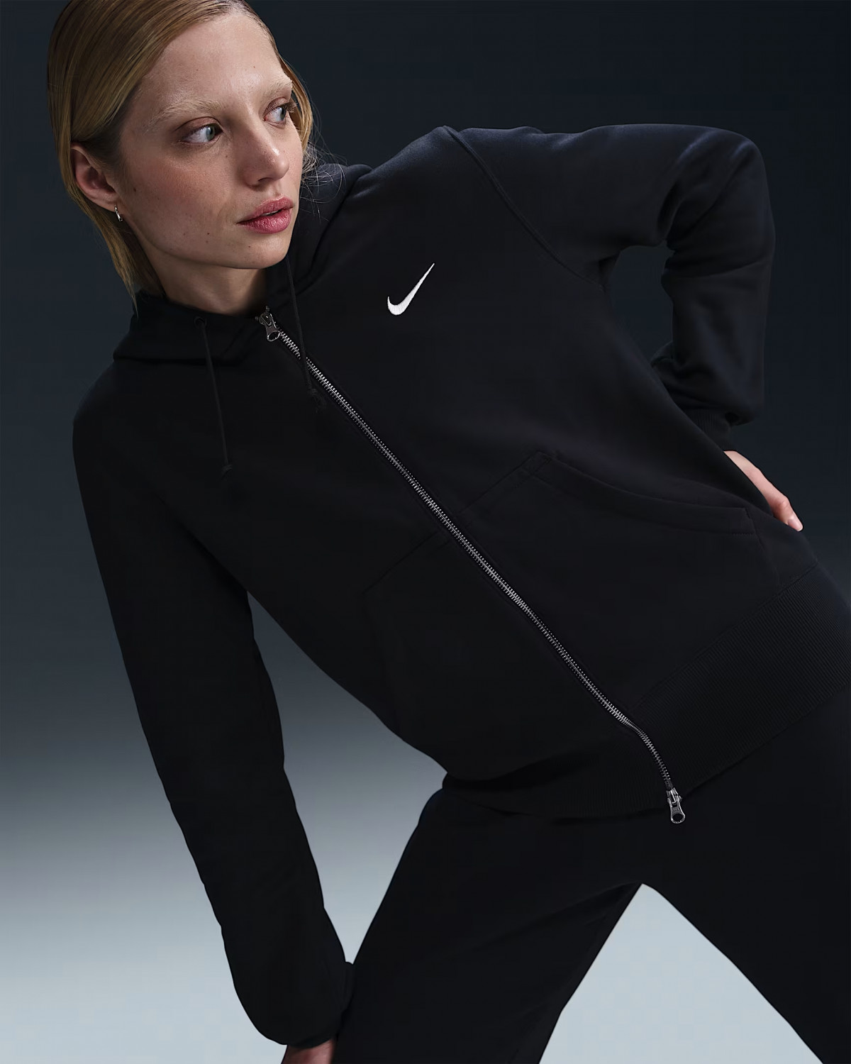 Толстовка Nike W NSW PHNX FLC STD FZ HDY HJ0995-010