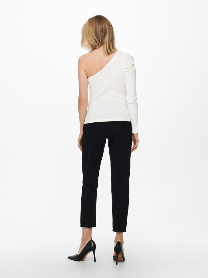 Джинси ONLJAGGER LIFE HIGH MOM ANKLE DNM NOOS 15242370-Black ONLY 27/32 Чорний 15242370-BLACK-DETAIL:NAS