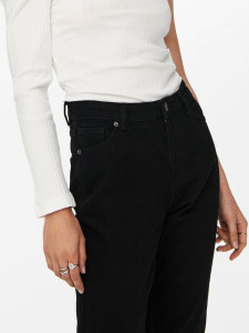 Джинси ONLJAGGER LIFE HIGH MOM ANKLE DNM NOOS 15242370-Black ONLY 27/32 Чорний 15242370-BLACK-DETAIL:NAS