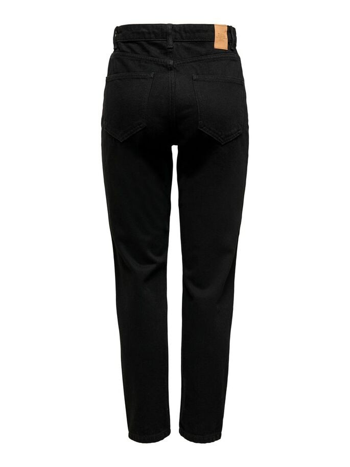 Джинси ONLJAGGER LIFE HIGH MOM ANKLE DNM NOOS 15242370-Black ONLY 27/32 Чорний 15242370-BLACK-DETAIL:NAS
