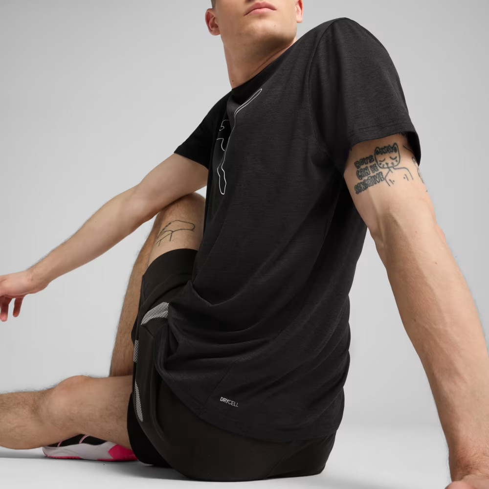Футболка M TAD ESS HEATHER CAT TEE 52590701 Puma 3XL Чорний 52590701