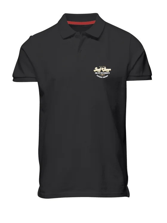 Поло JJANDY POLO SS 12223714-Black-Print:SMALL scale Jack&Jones L Чорний 12223714-BLACK-PRINT:SMAL