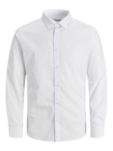 Сорочка JJJOE SHIRT LS PLAIN 12187222-White-Fit:/SLIM Jack&Jones L Білий 12187222-WHITE-FIT:/SLIM