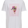 Футболка ONLHAZEL OVERSIZE S/S FOOD TOP JRS 15254488-Bright White-Print:PIZZA ONLY S Білий 15254488-BRIGHT WHITE-PRI