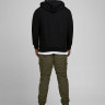 Толстовка JJEBASIC SWEAT ZIP HOOD NOOS PS 12182493-Black Jack&Jones PLUS 2XL Чорний 12182493-BLACK